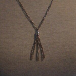 🌺💕 Cute Dainty Silver Tassel Necklace 🌺💕